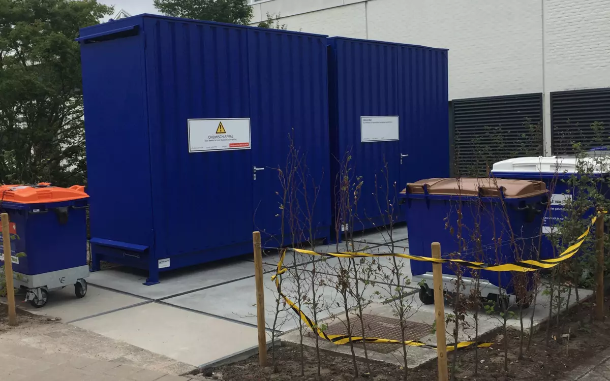 Opslagcontainers voor vaten