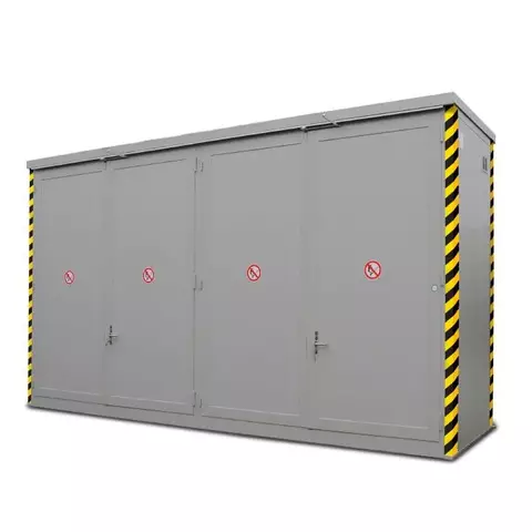 Brandwerende lithiumcontainer voor 12 europallets