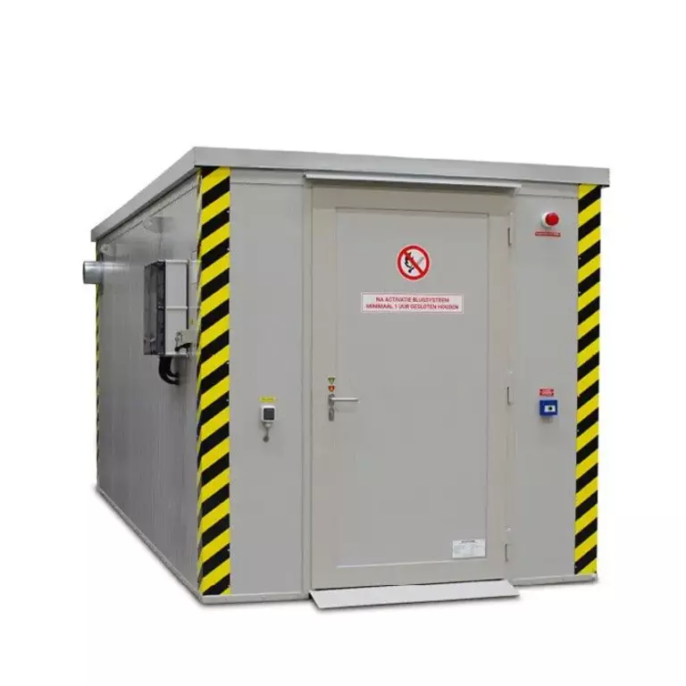 Brandwerende container lithiumbatterijen