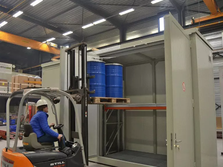 brandwerende opslag voor uw ontvlambare stoffen voor europaletten