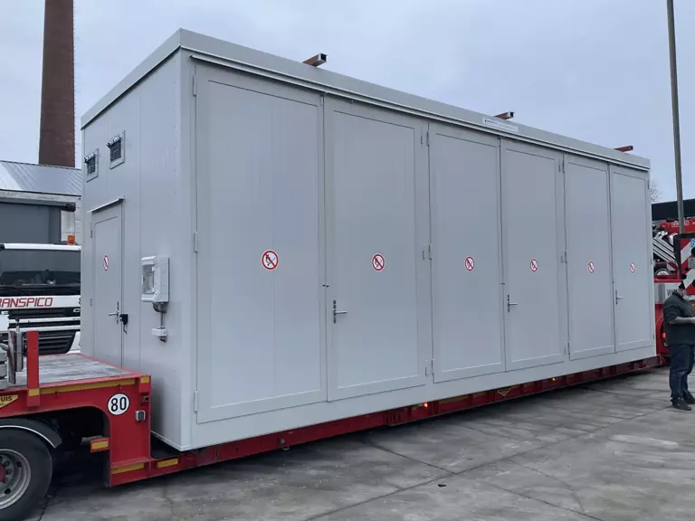Brandwerende container levering
