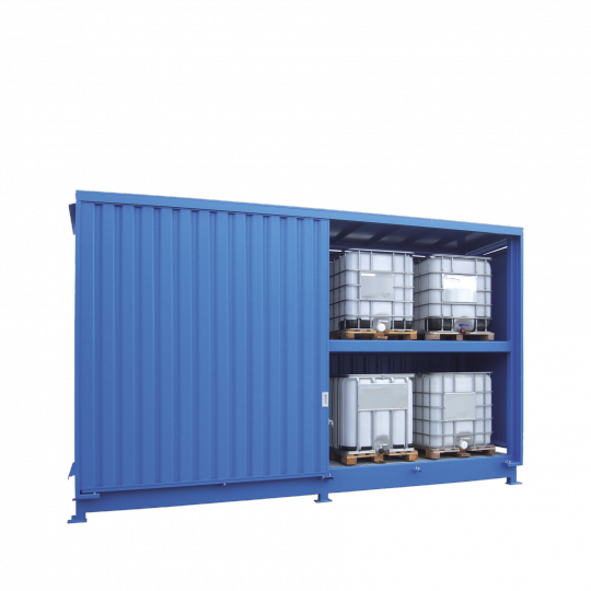 Opslagcontainers voor IBC&#039;s - Protecta Solutions