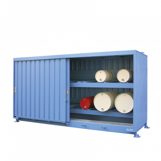 Opslagcontainer voor liggende vaten - Protecta Solutions