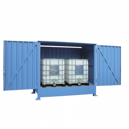 Opslagcontainer voor IBC&#039;s - Protecta Solutions