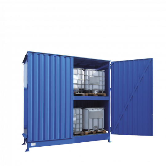 Opslagcontainers voor IBC&#039;s - Protecta Solutions