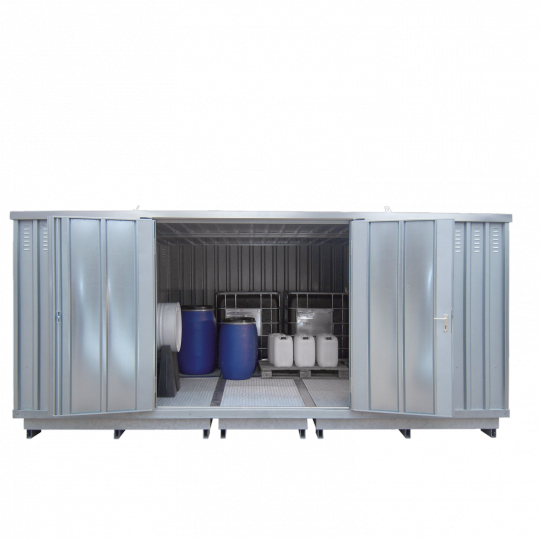 Betreedbare opslagcontainer voor vaten - Protecta Solutions