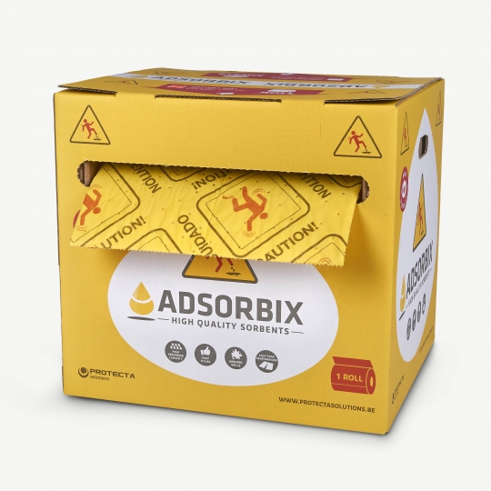ADSORBIX High Visibility absorptierol in dispenser - Protecta Solutions